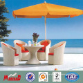 Outdoor furniture rattan table and chairs white wicker furniture